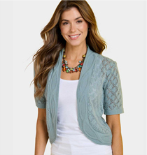 Pointelle Shrug - LD519